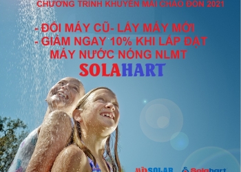  CHƯƠNG TRÌNH KHUYẾN MÃI CHÀO ĐÓN 2021 : THU MUA MÁY NƯỚC NÓNG CŨ - ĐỔI MÁY NƯỚC NÓNG NLMT SOLAHART-  ÚC  